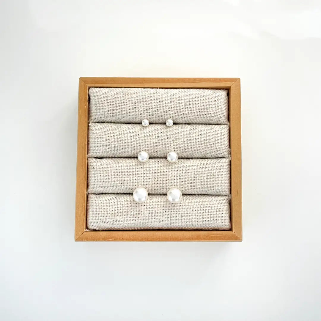 Crystal Pearl Studs