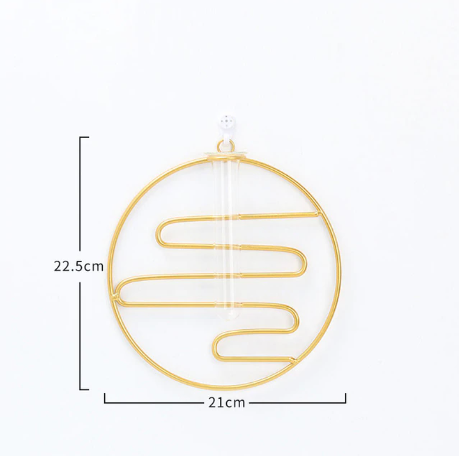 Metal Wall Hanging Vial