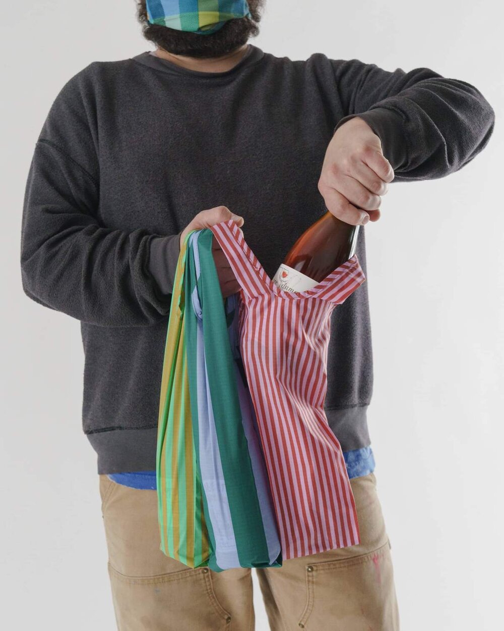 Set of 3 Baggu Wine Bags