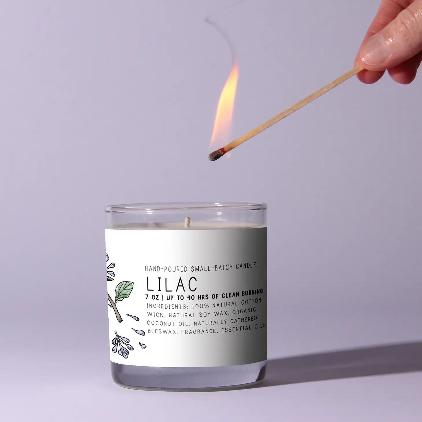 Lilac Candle