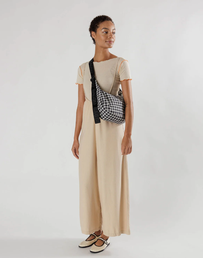 Medium Nylon Crescent Bag