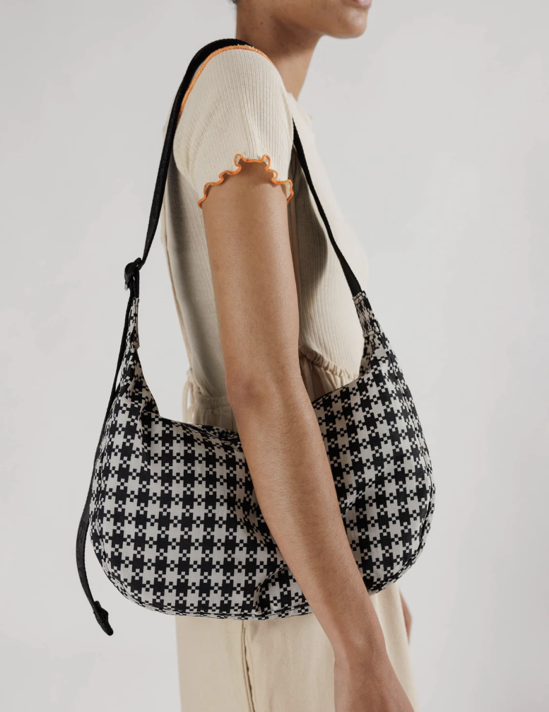 Medium Nylon Crescent Bag