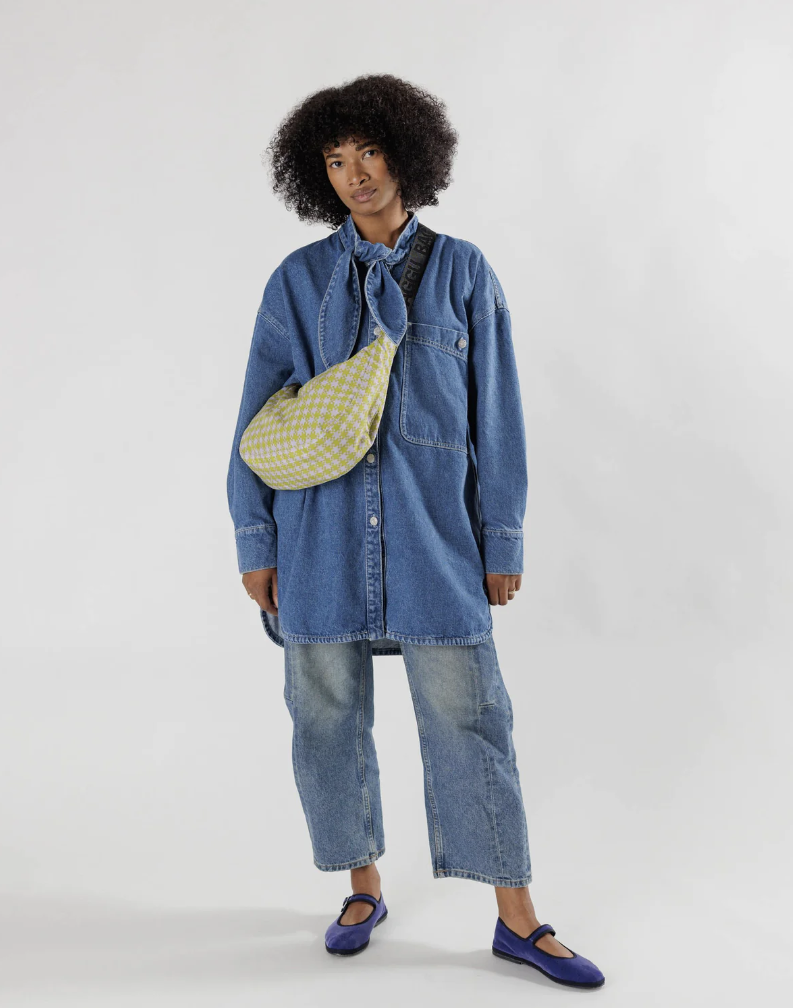 Medium Nylon Crescent Bag