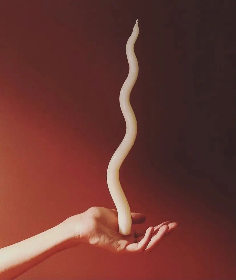 Wave Taper Candle