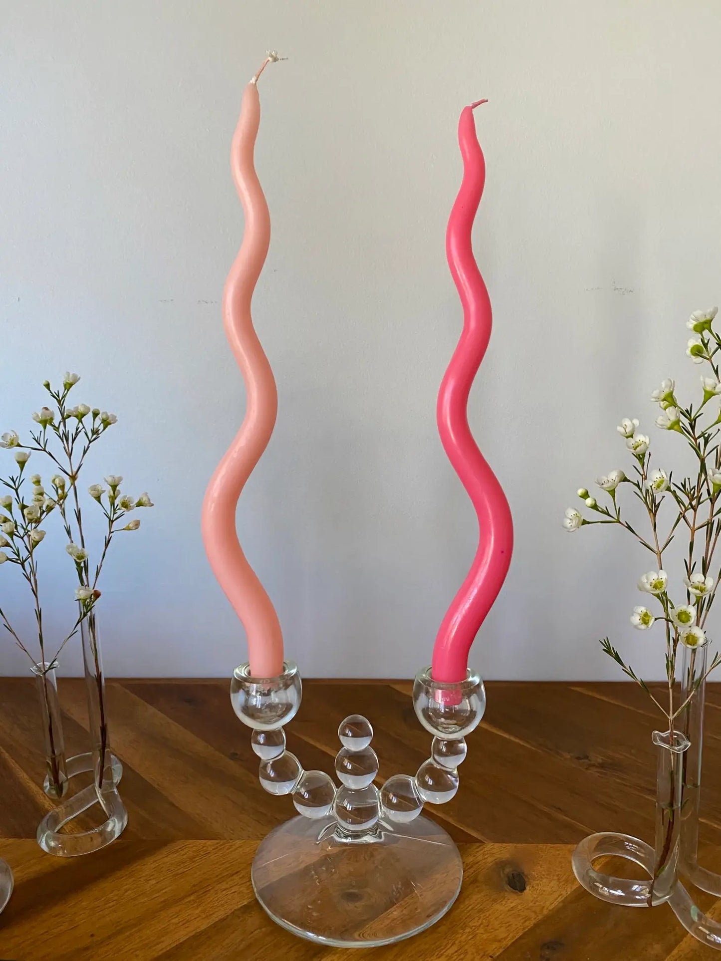 Wave Taper Candle