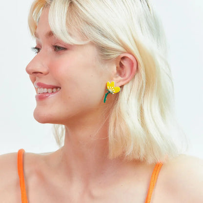 Funky Flower Earrings