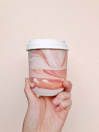 Marbled Travel Mug