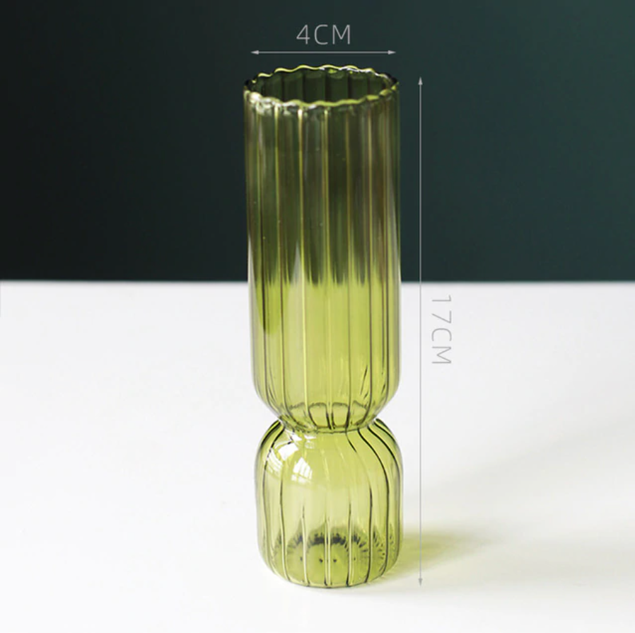 Ribbed Cylinder Vase