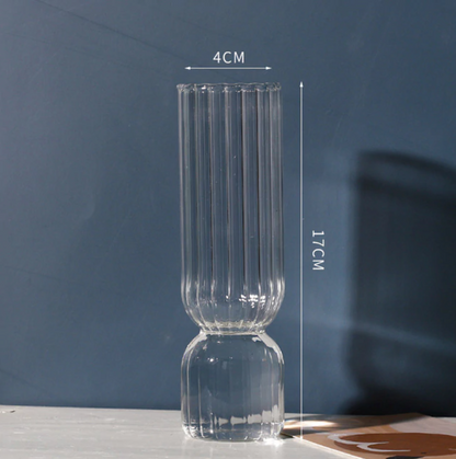 Ribbed Cylinder Vase