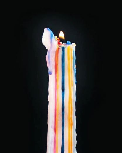 Multi-Color Drip Candle