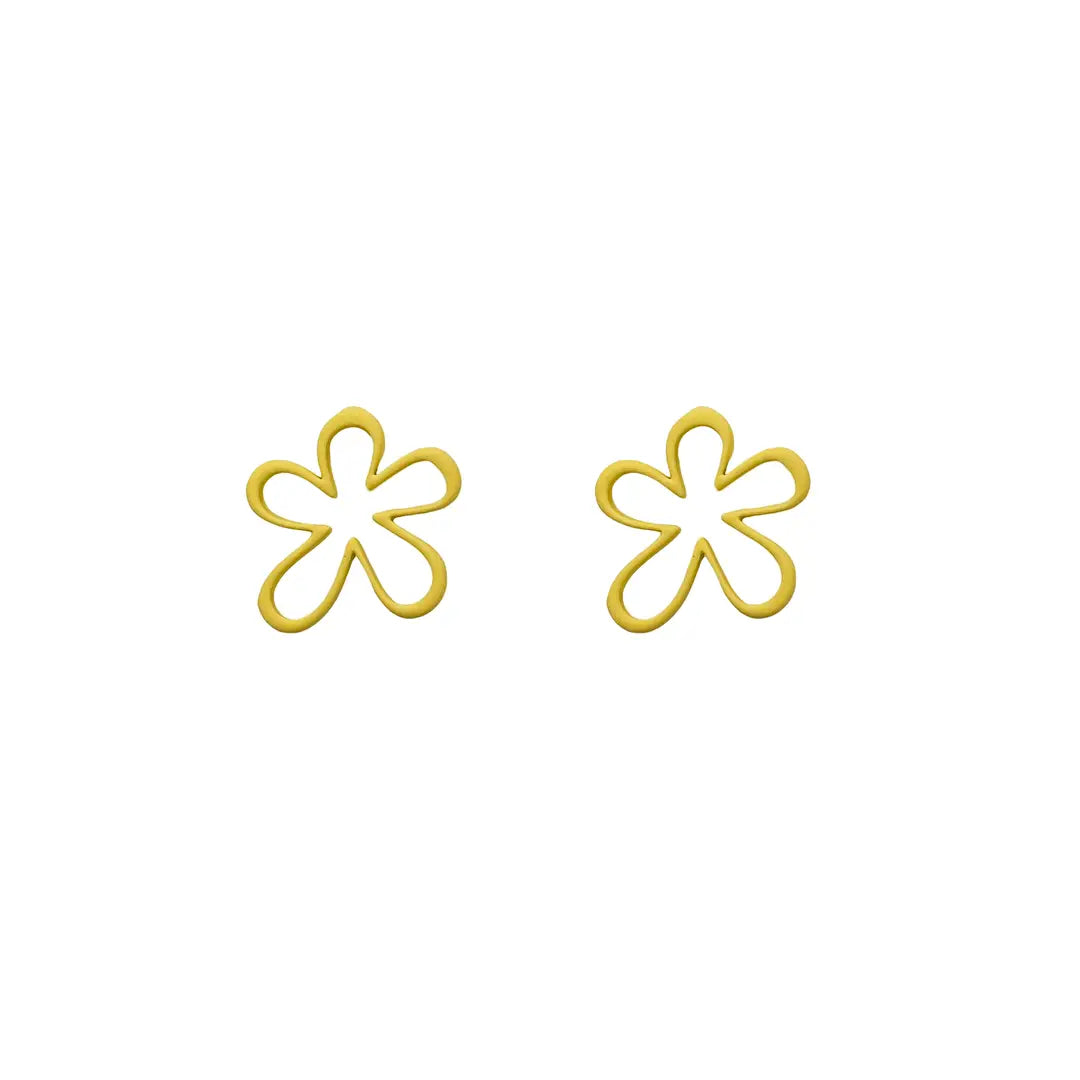 Flower Line Earrings