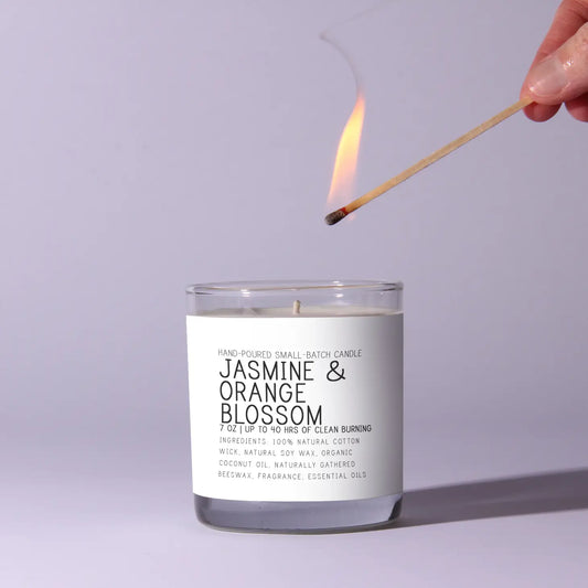 Jasmine and Orange Blossom Candle - Just Bee Candle