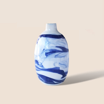 Marbled Oval Vase