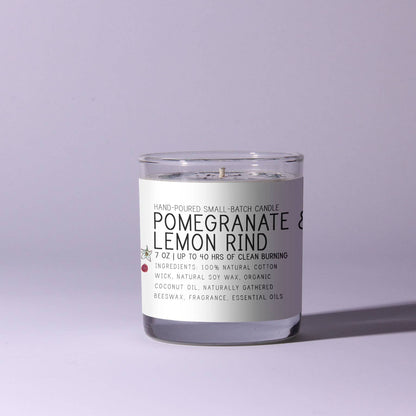 Pomegranate + Lemon Rind Candle