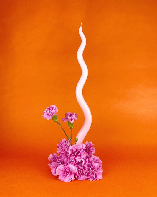 Wave Taper Candle