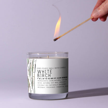 White Birch Candle